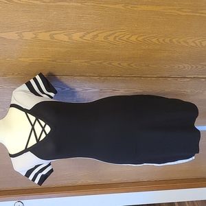 Derek Heart Black and White Small Dress